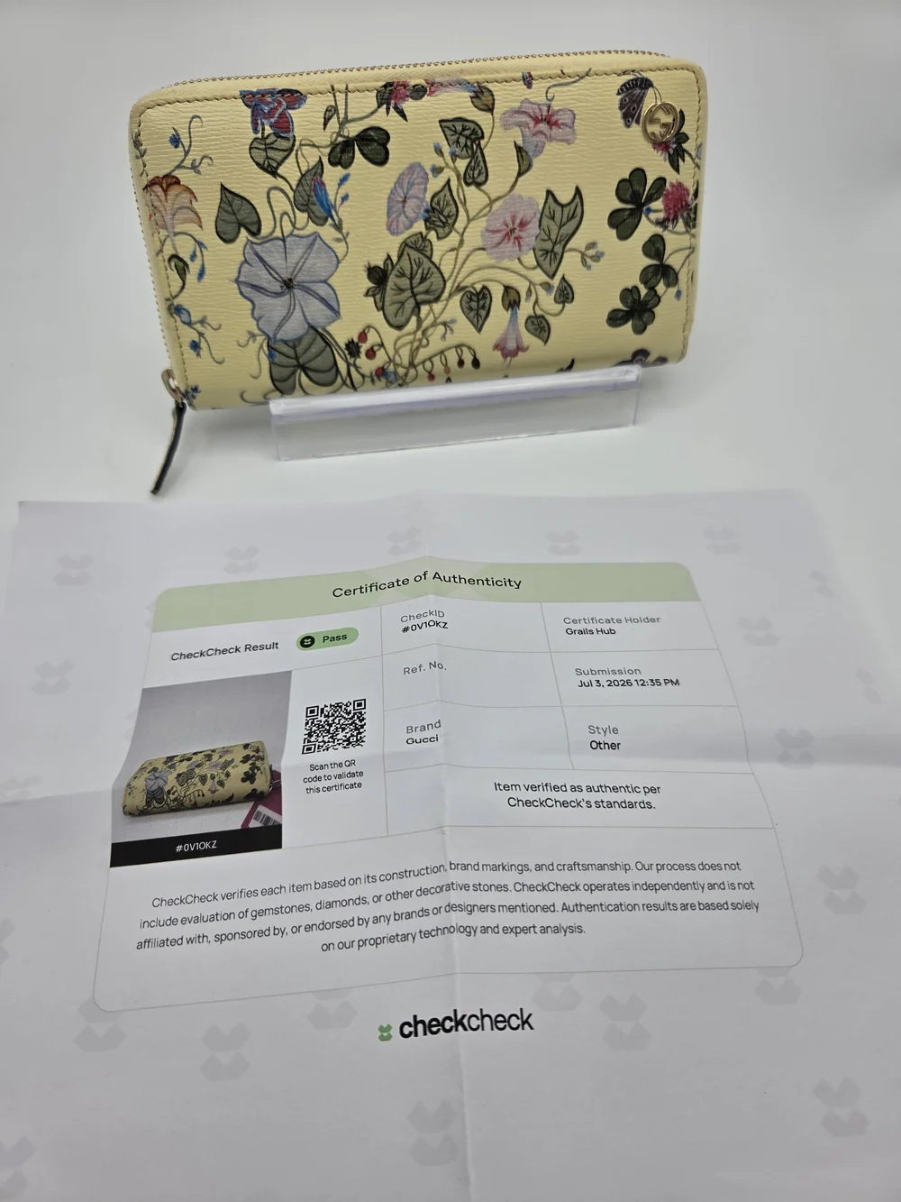 Authentic Preloved Gucci Flora Zip Around Wallet Limited Edition Hong Kong W COA